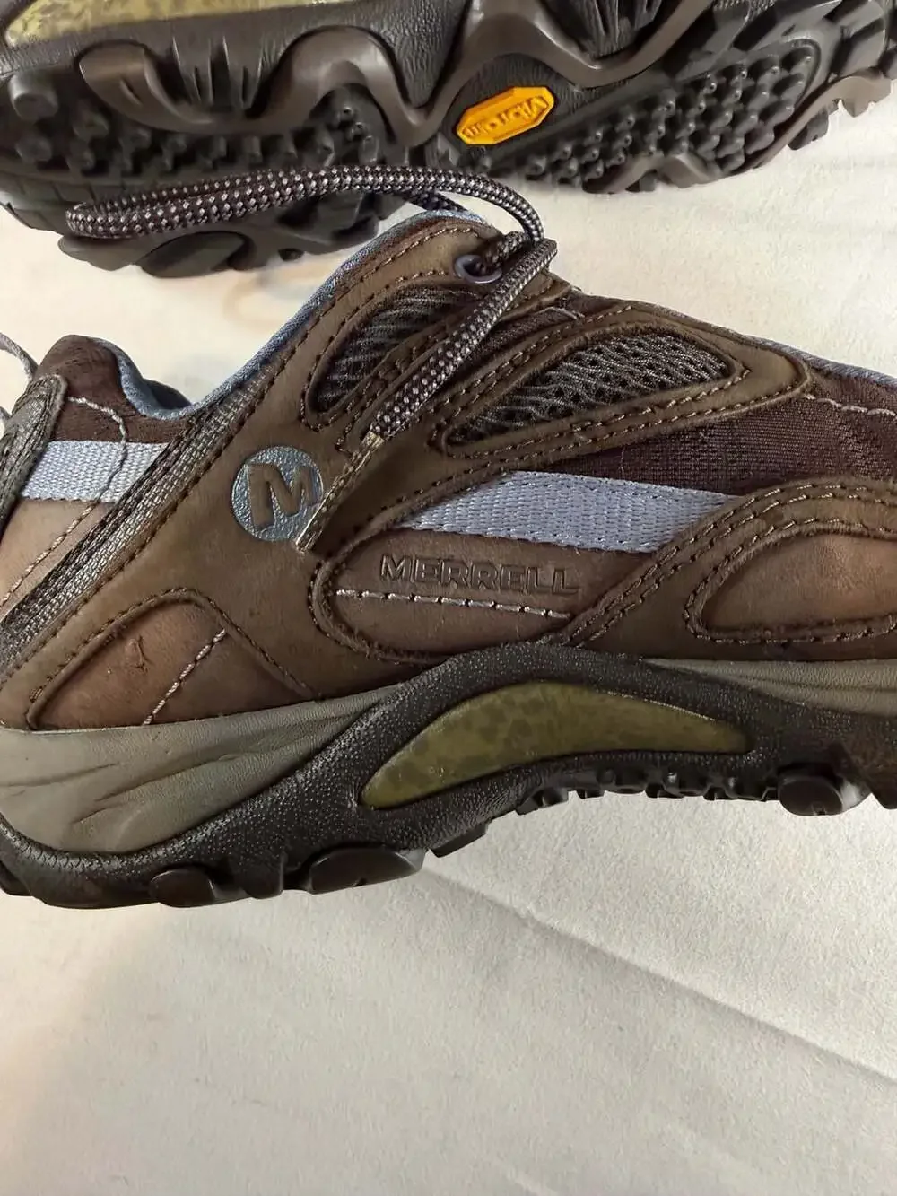 Merrell Womens Siren Sync Hiking Trail Shoes Brown Periwinkle Size 6 heritage ou